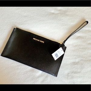 Michael Kors Leather Clutch Wristlet